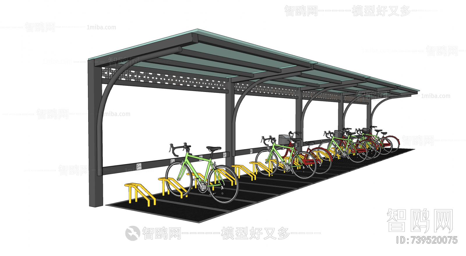 Modern Outdoor Parking Lot