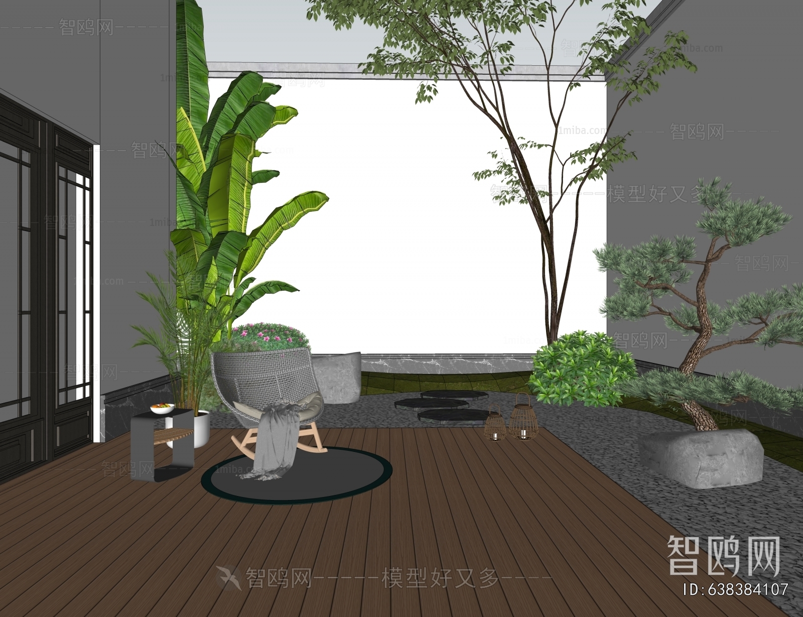 New Chinese Style Courtyard/landscape