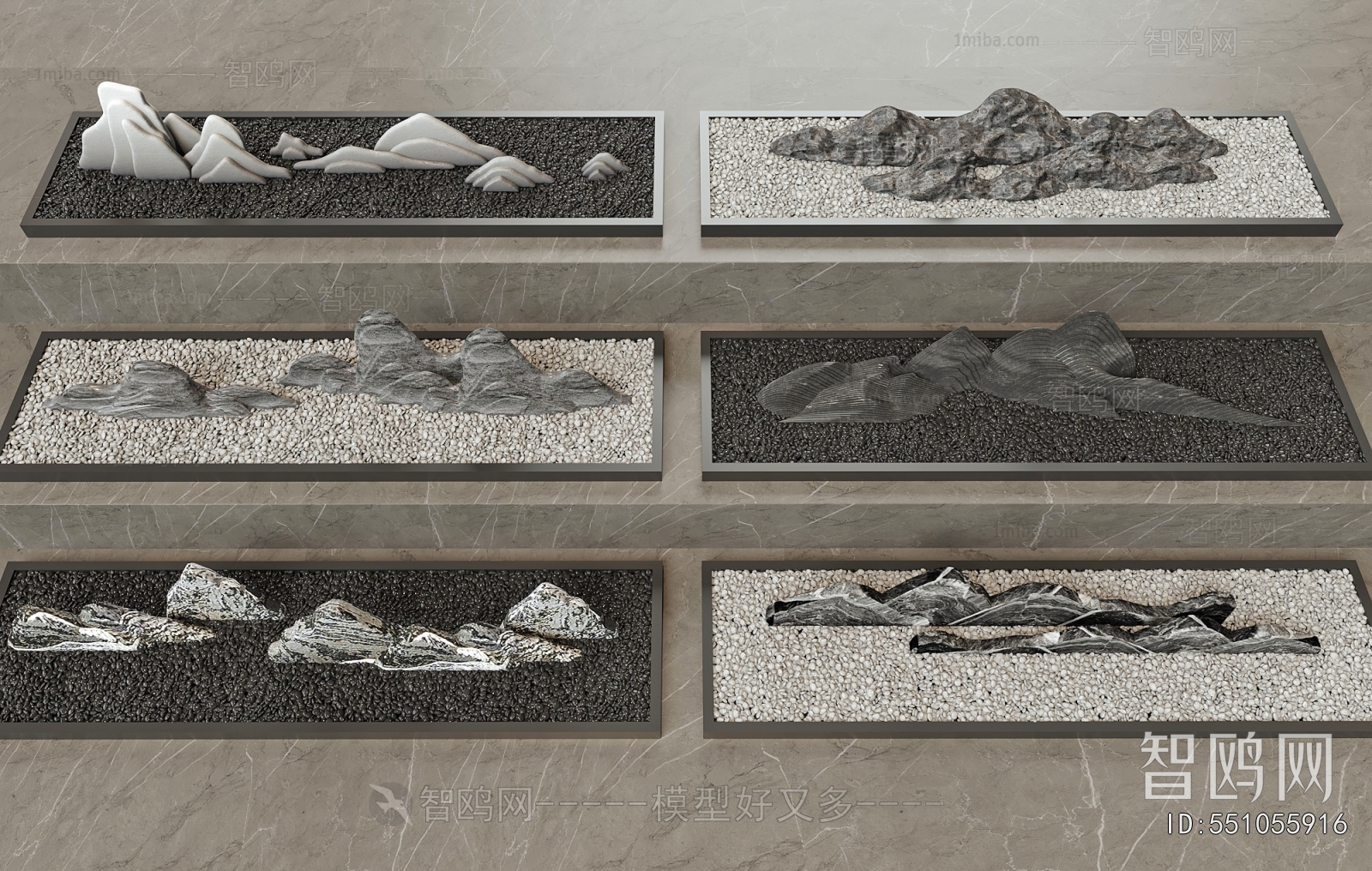 New Chinese Style Rockery Waterscape