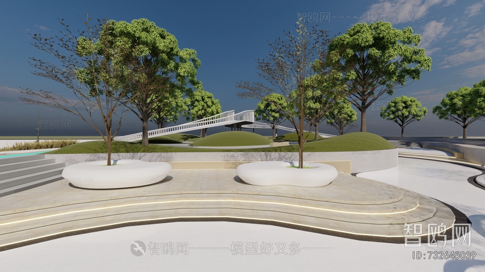 Modern Park Landscape