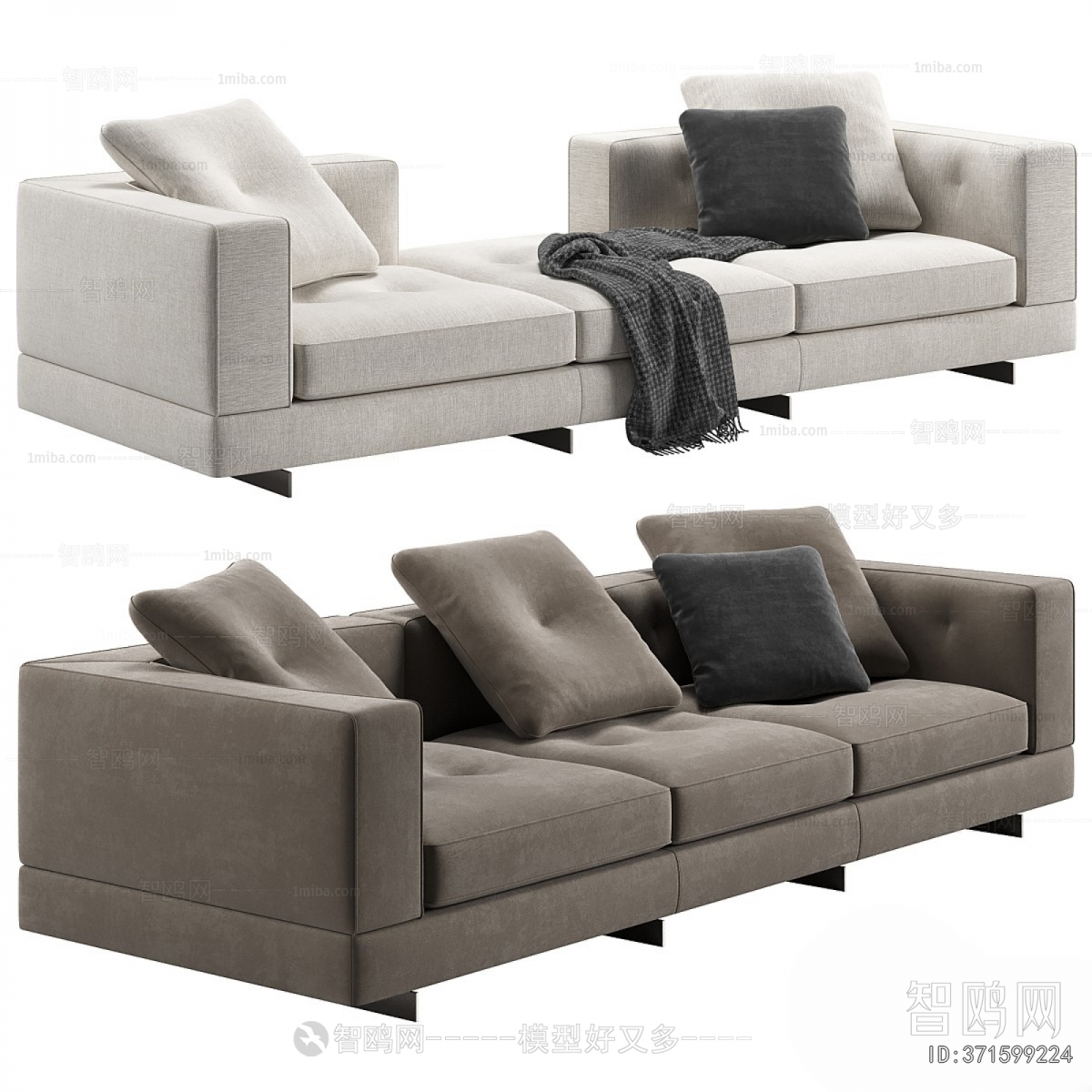 Modern Three-seat Sofa