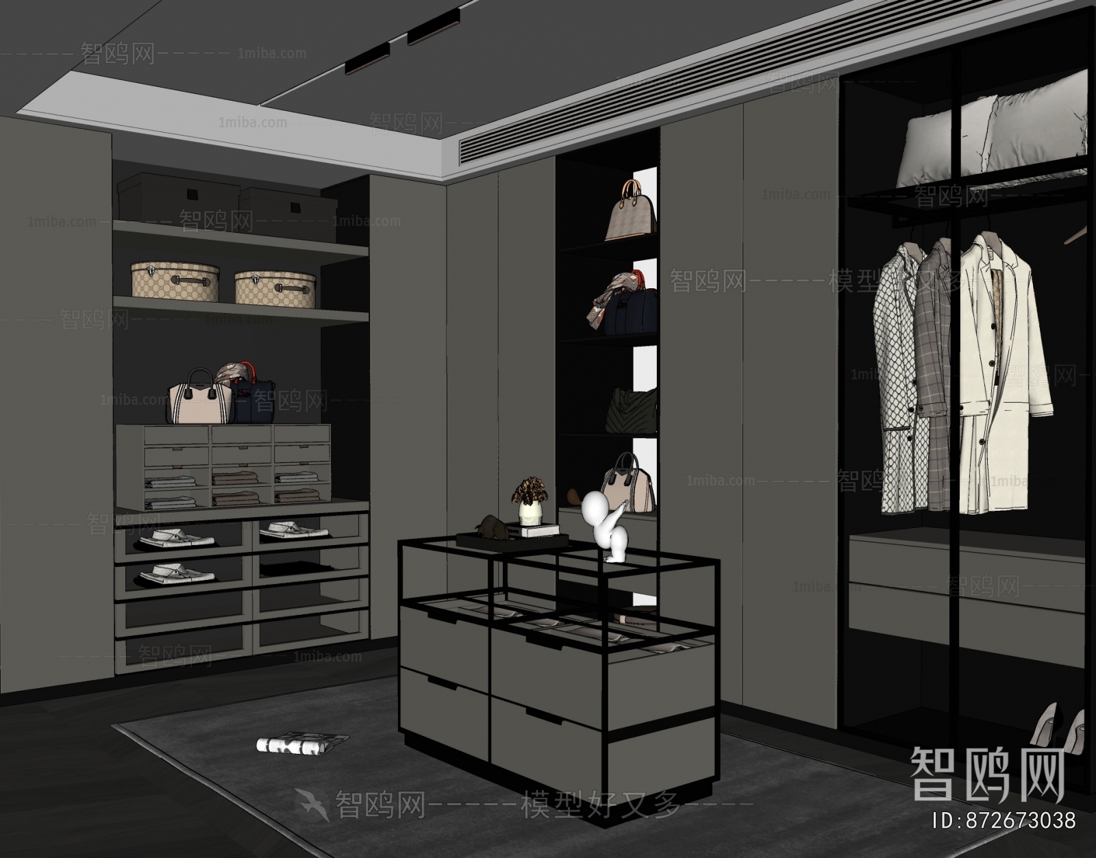 Modern Clothes Storage Area