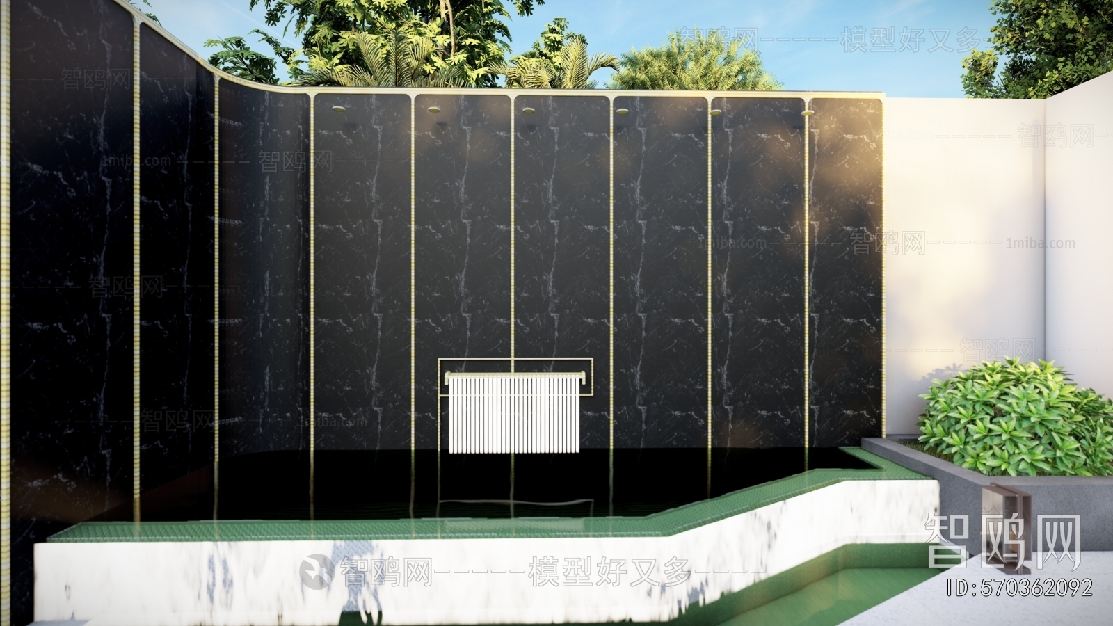 Modern Courtyard/landscape