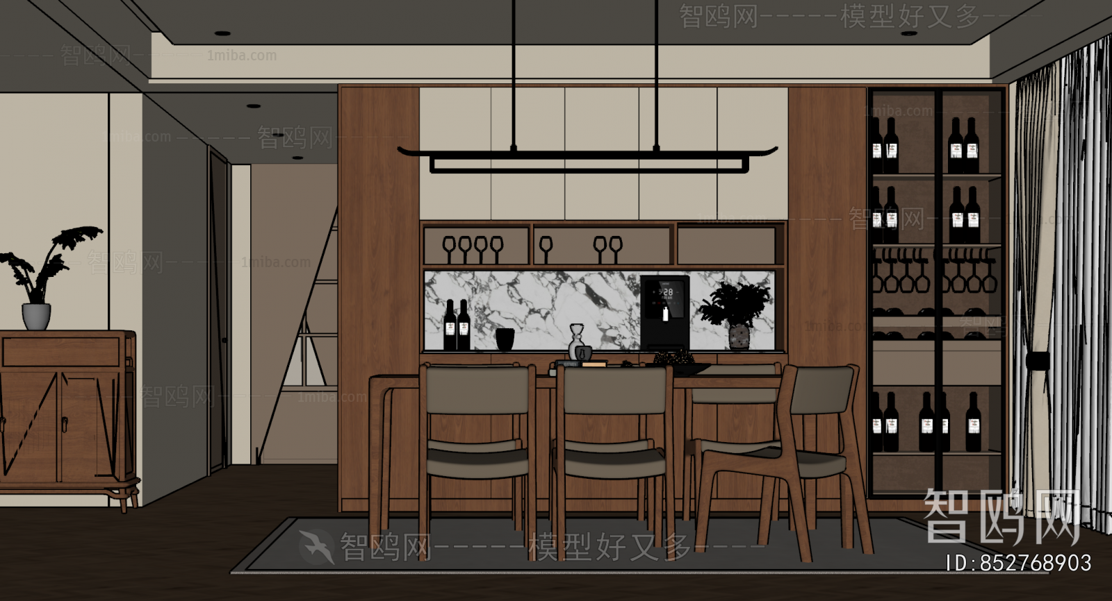 New Chinese Style Dining Room