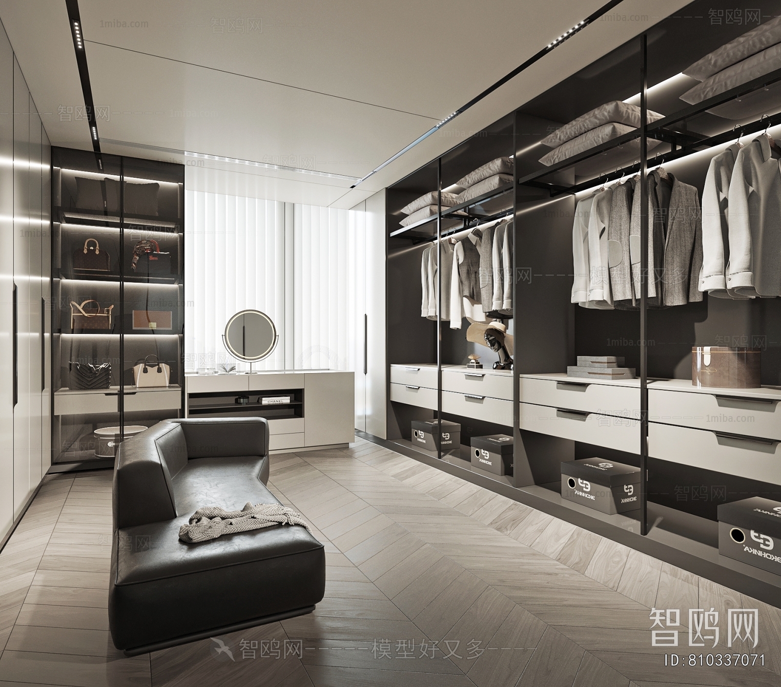 Modern Clothes Storage Area