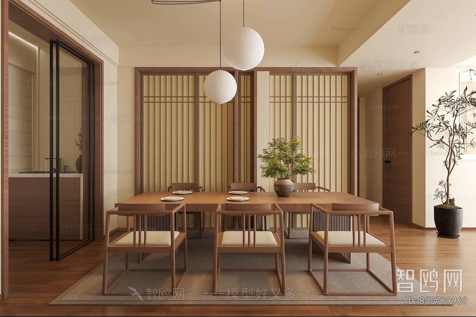 New Chinese Style Dining Room