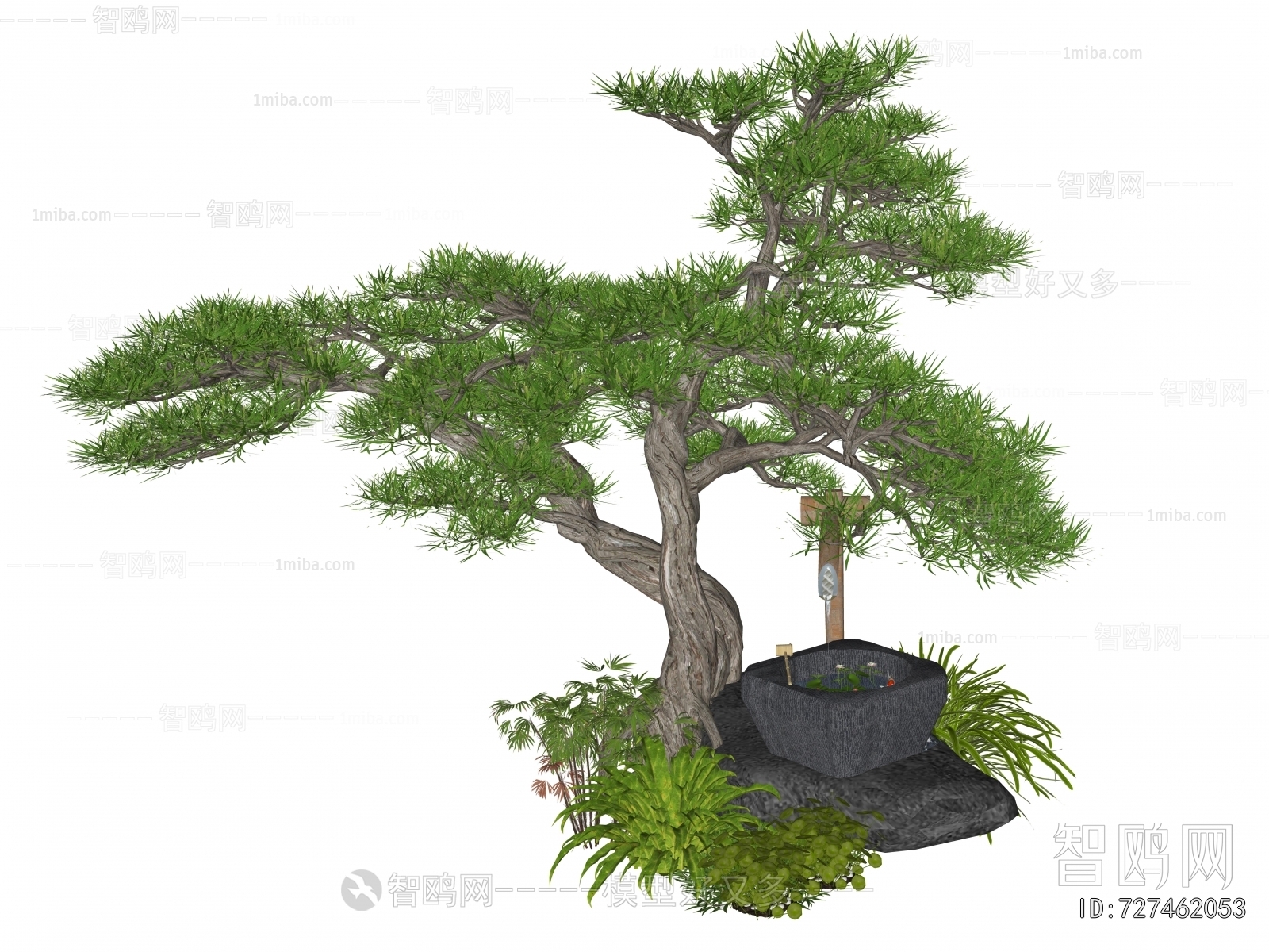 New Chinese Style Rockery Waterscape