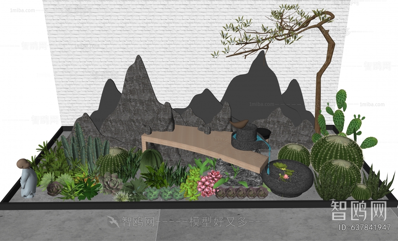 New Chinese Style Plant Landscaping