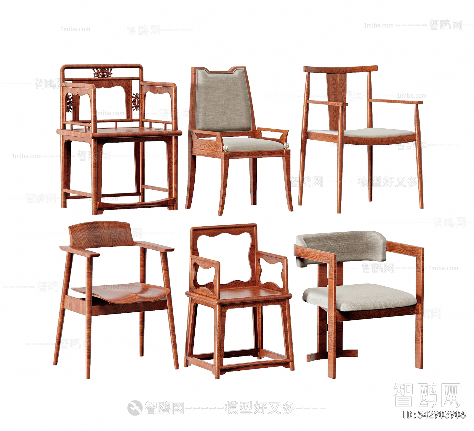 New Chinese Style Single Chair