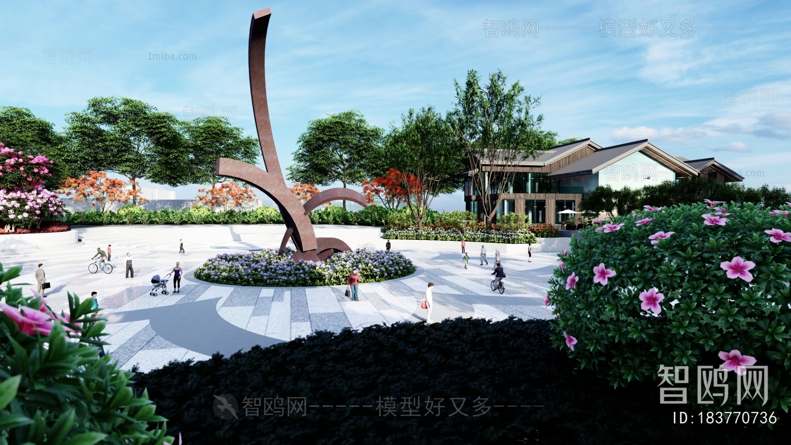 Modern Park Landscape