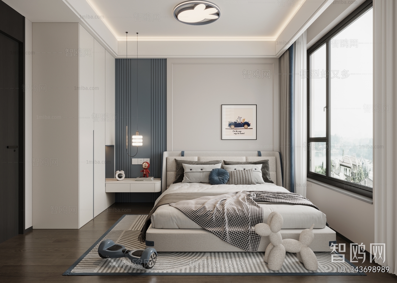 Modern Boy's Room And Son's Room