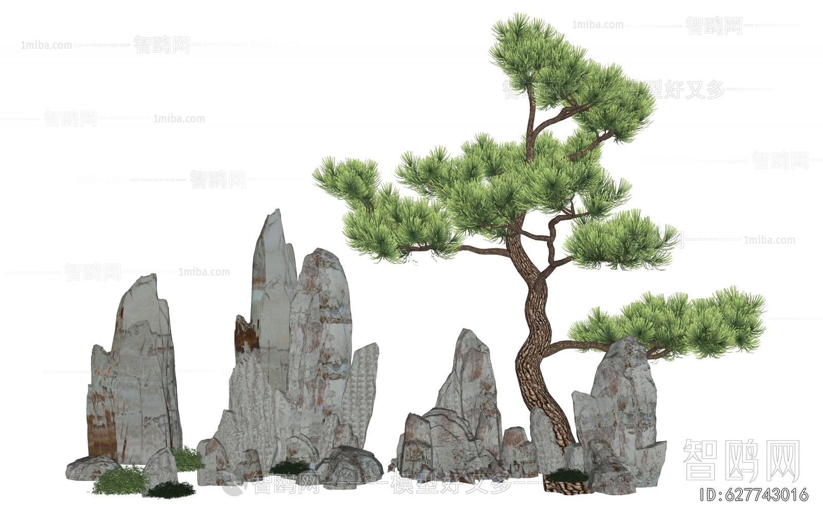 New Chinese Style Rockery Waterscape