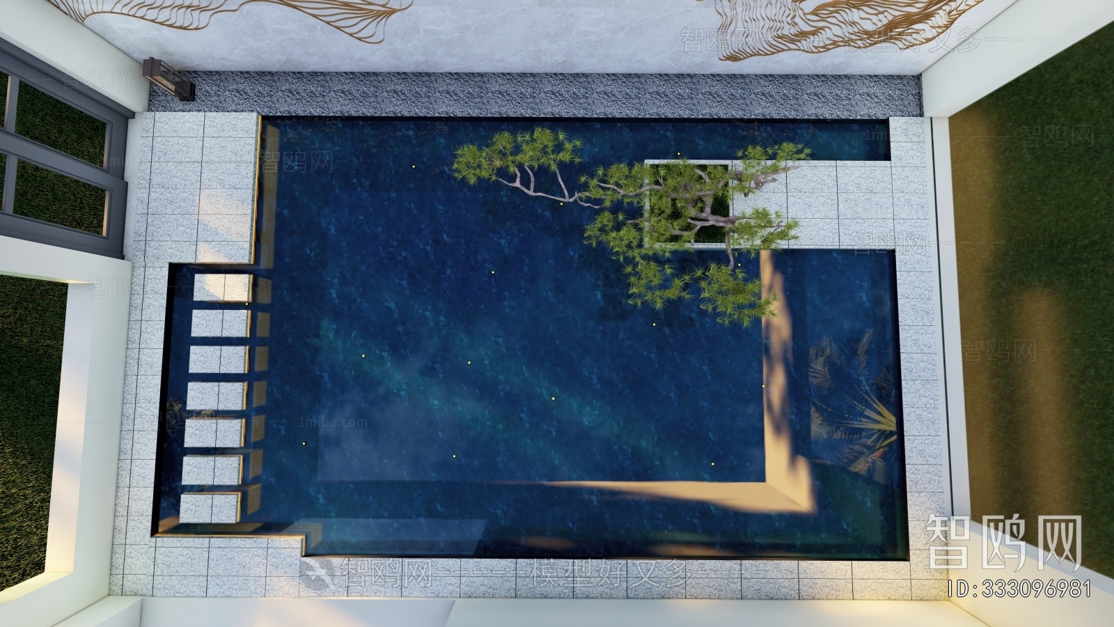 Modern Courtyard/landscape