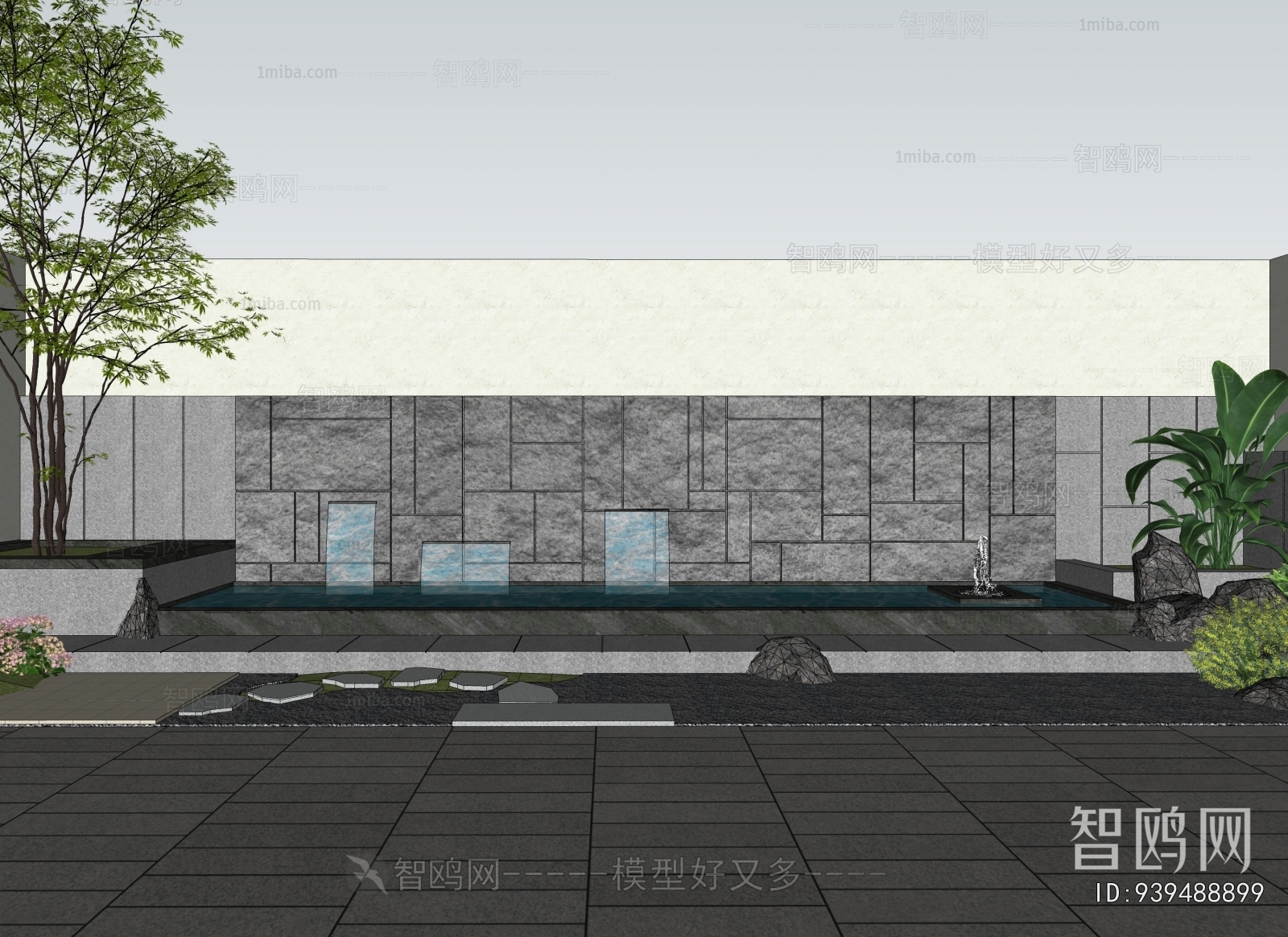 Modern Rockery Waterscape