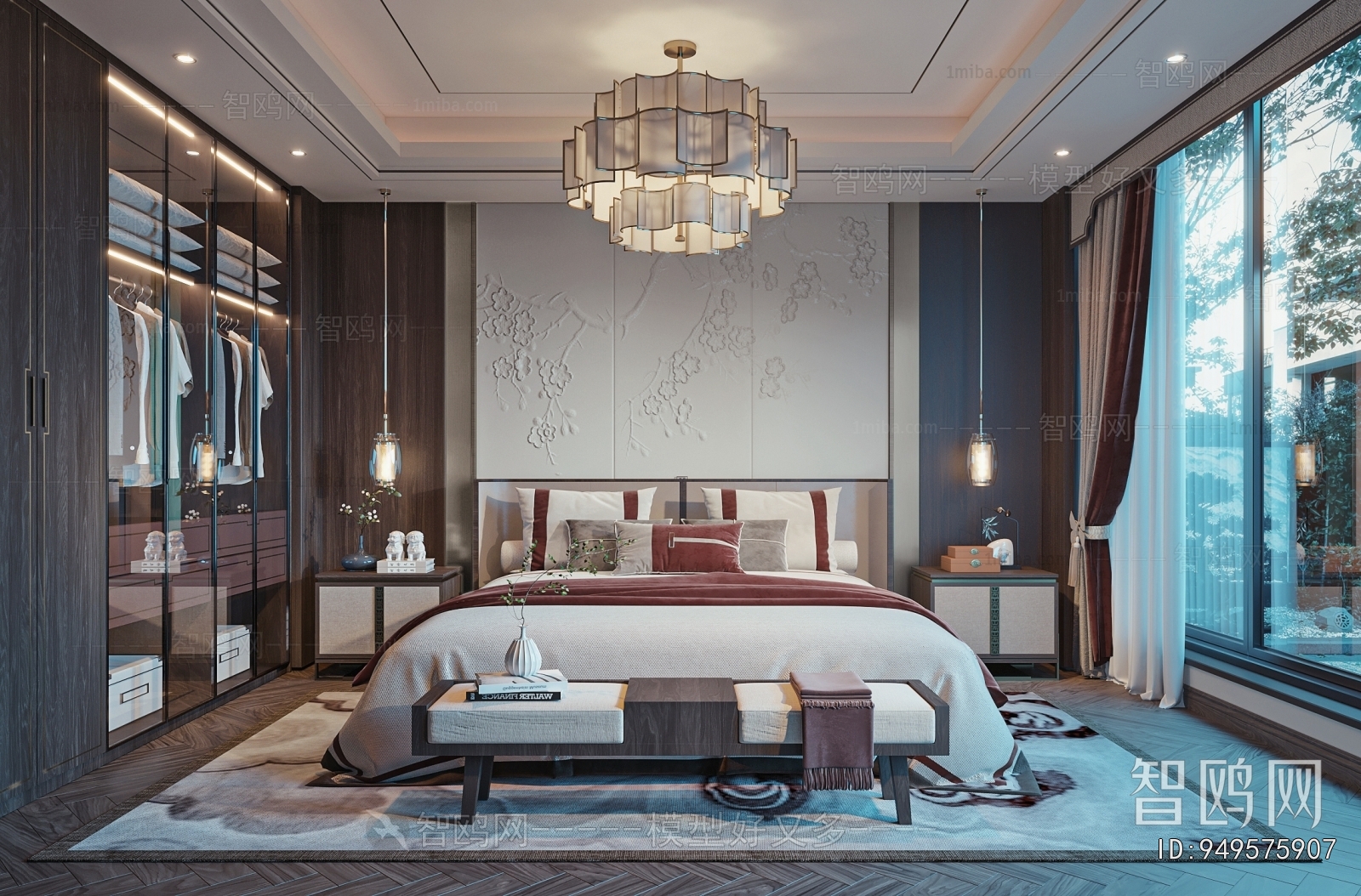 New Chinese Style Bedroom