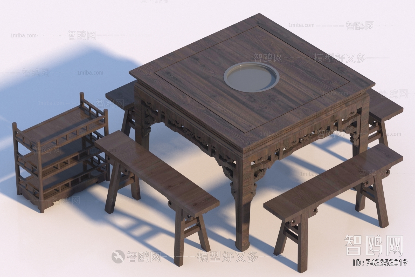 Chinese Style Dining Table And Chairs