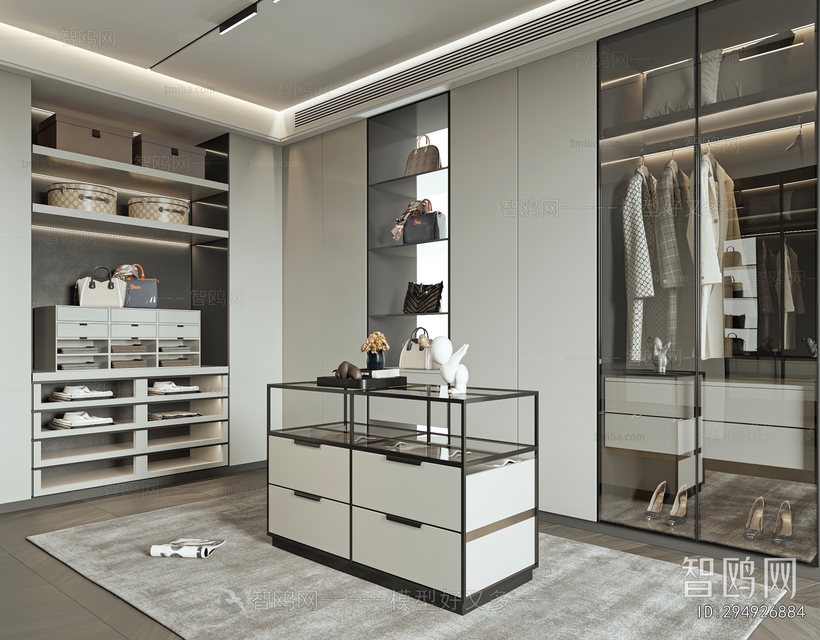 Modern Clothes Storage Area