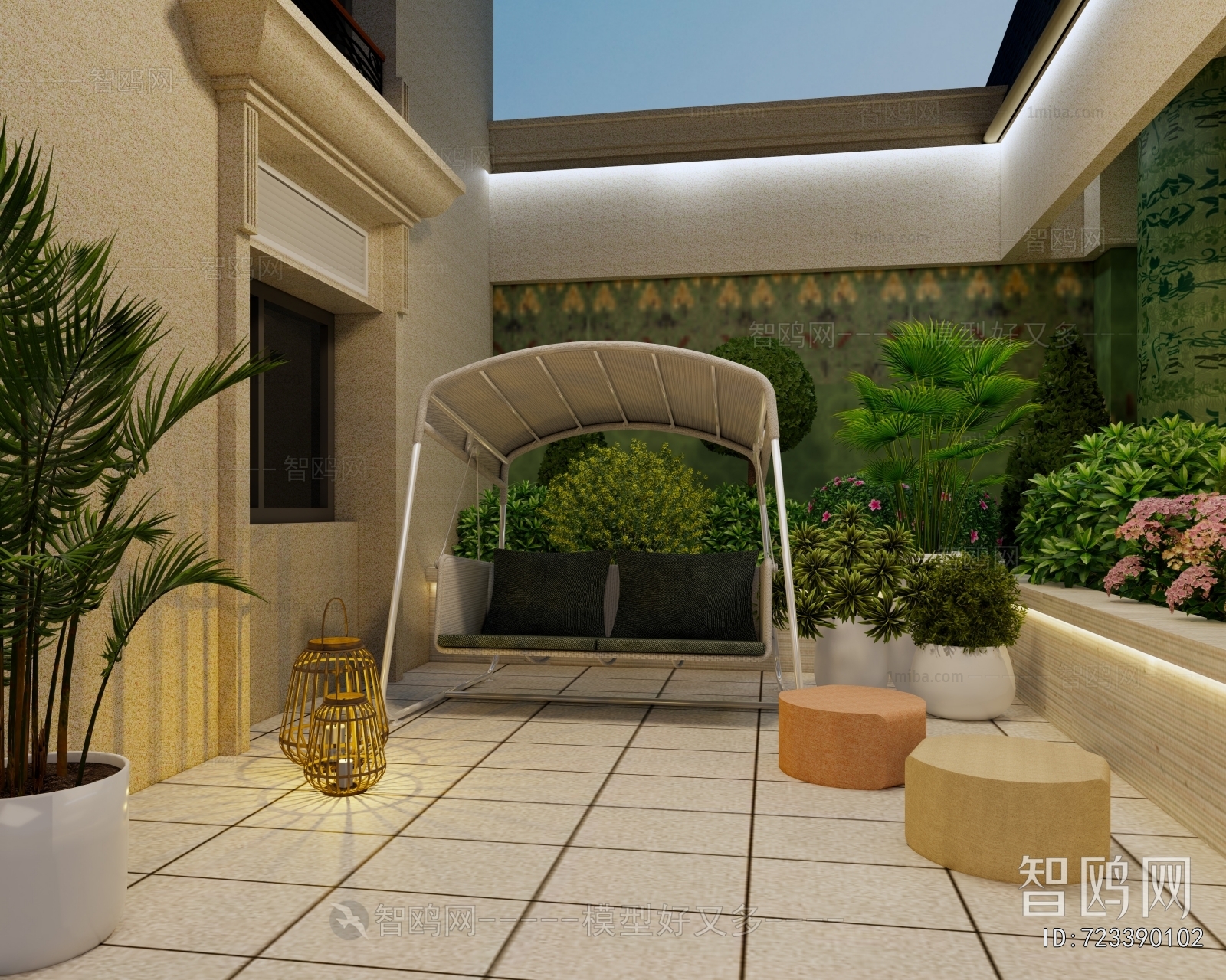 Modern Courtyard/landscape