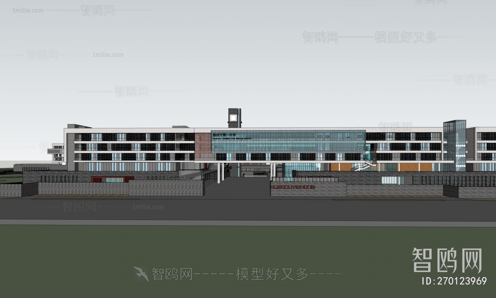 Modern Architectural Bird's-eye View Planning