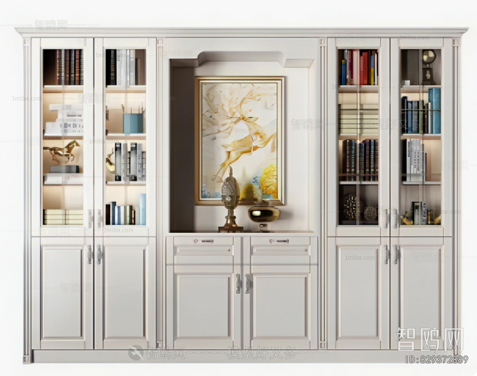 Simple European Style Bookcase