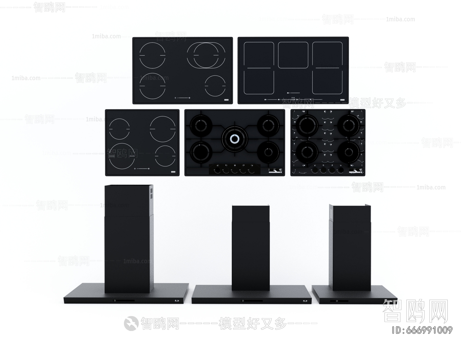 Modern Kitchen Electric Gas Range