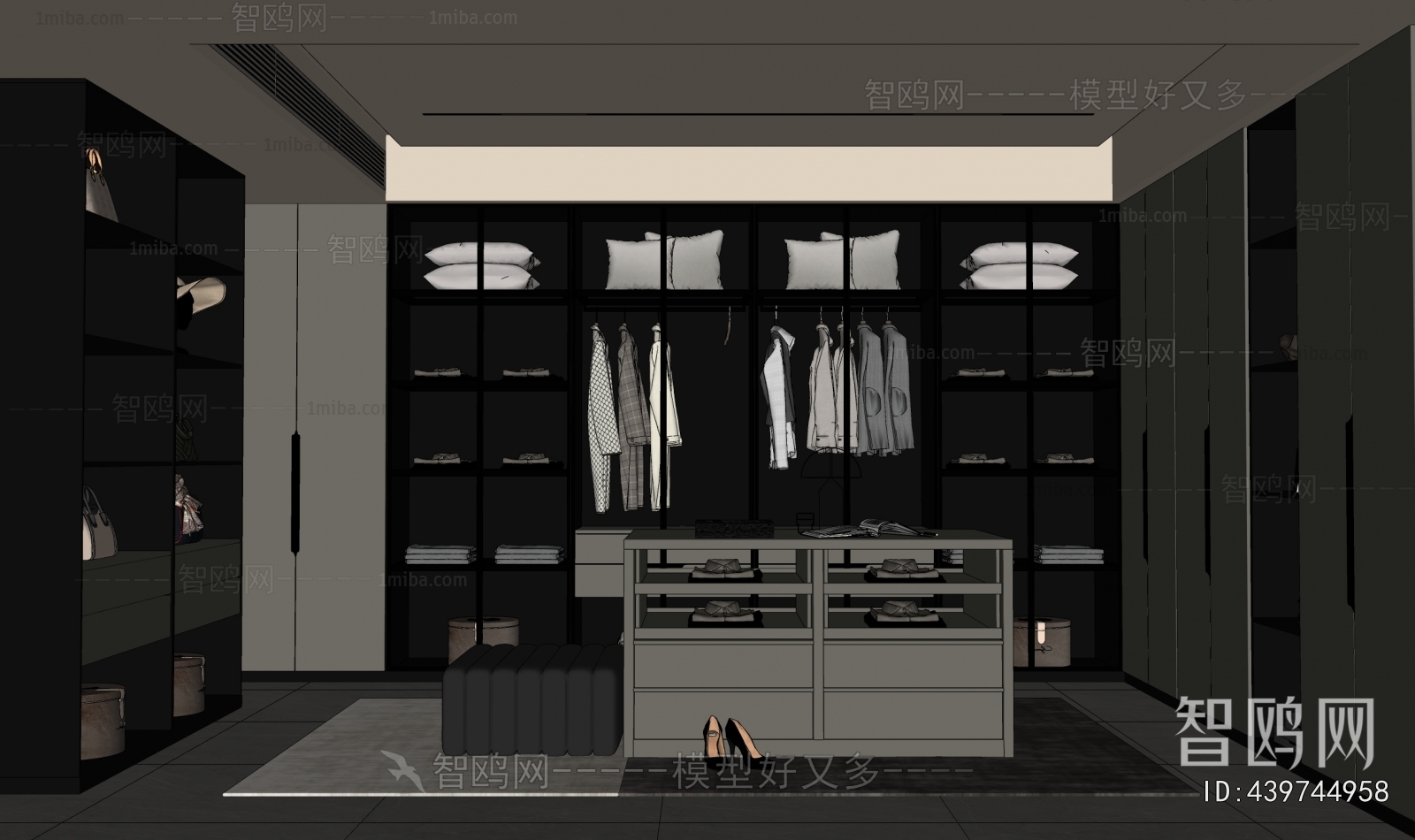 Modern Clothes Storage Area