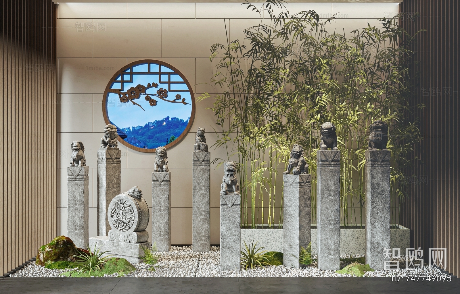 New Chinese Style Plant Landscaping