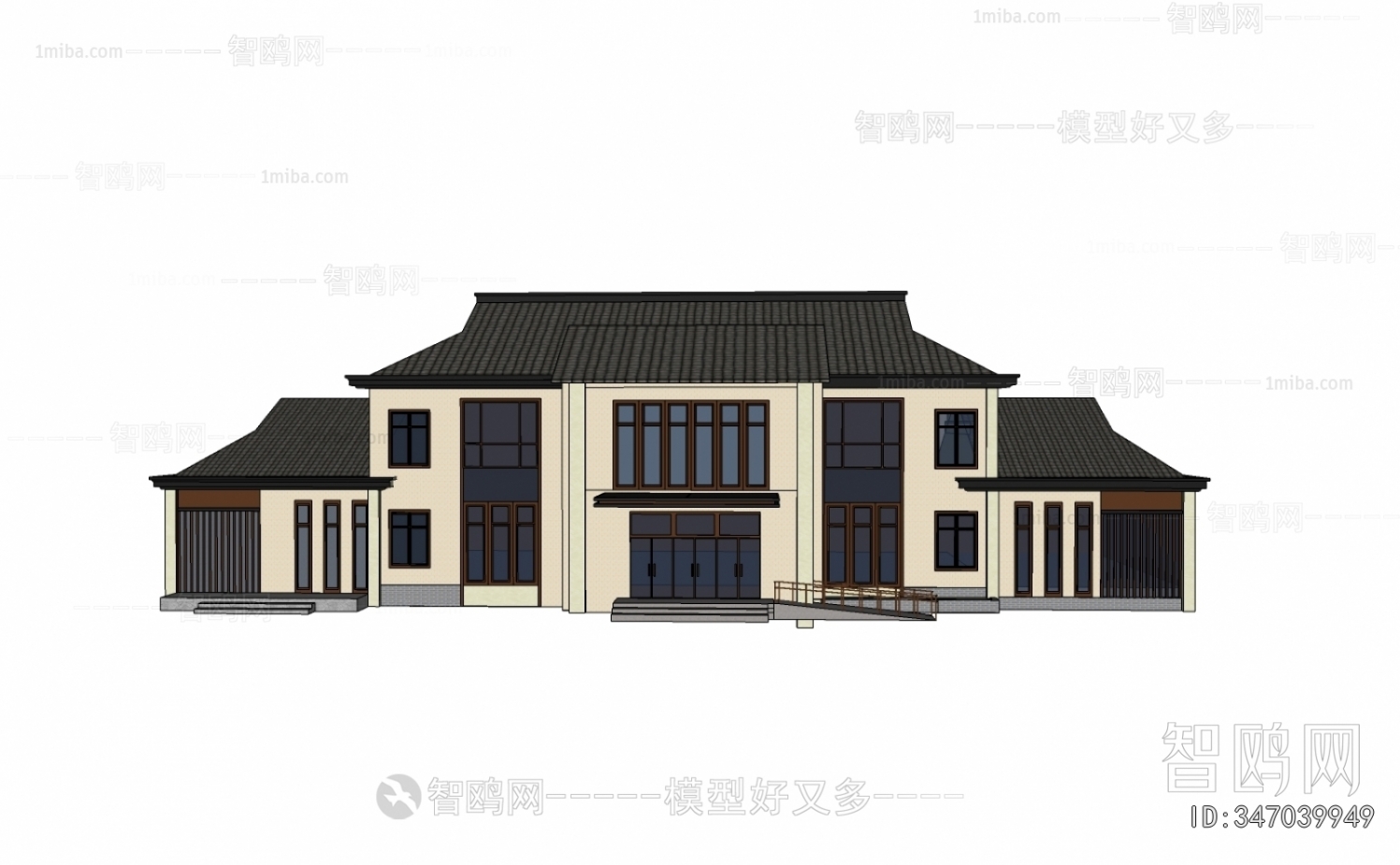 New Chinese Style Architecture Of Artistic Style