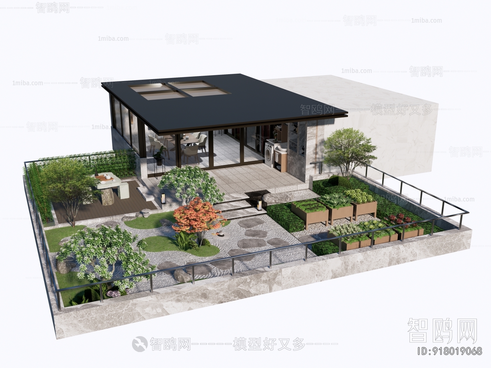 New Chinese Style Courtyard/landscape