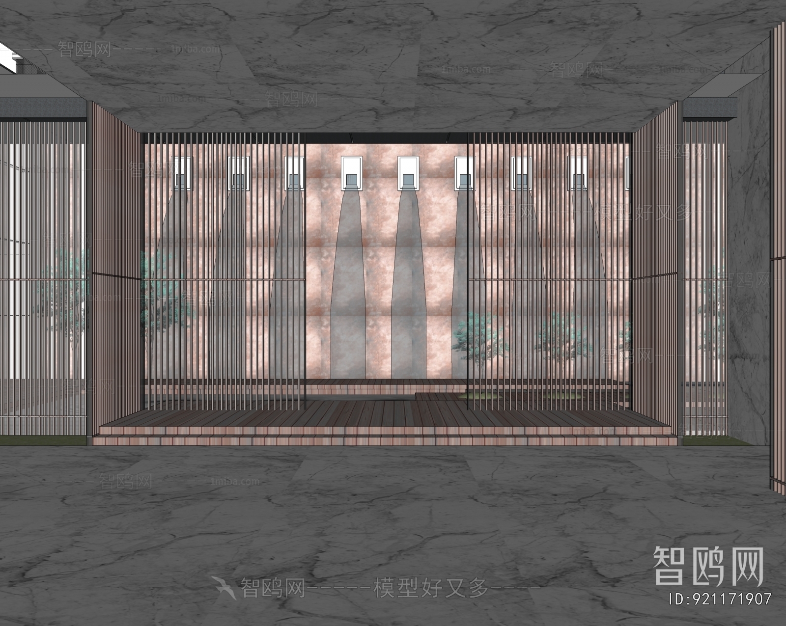 New Chinese Style Courtyard/landscape