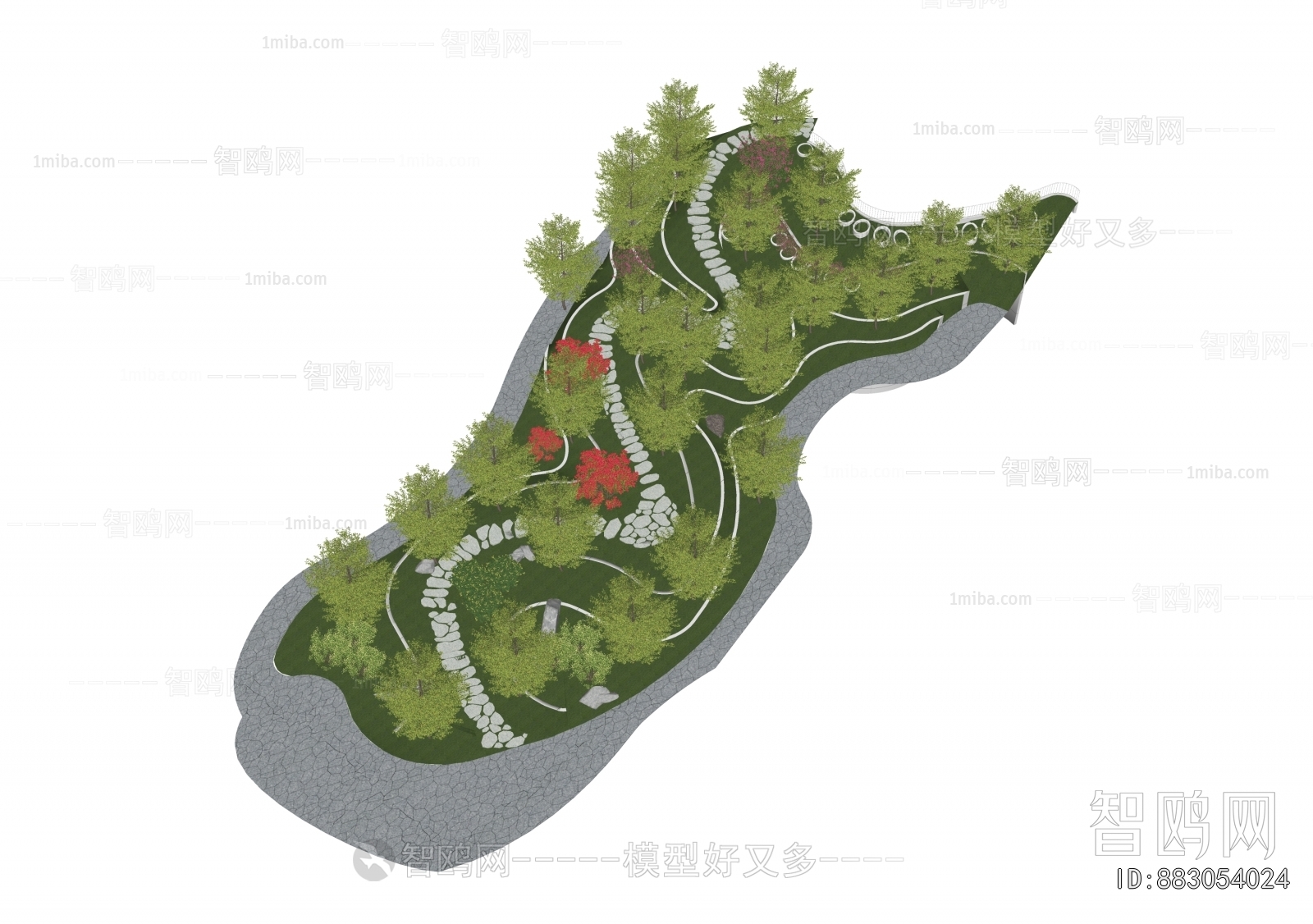 Modern Park Landscape