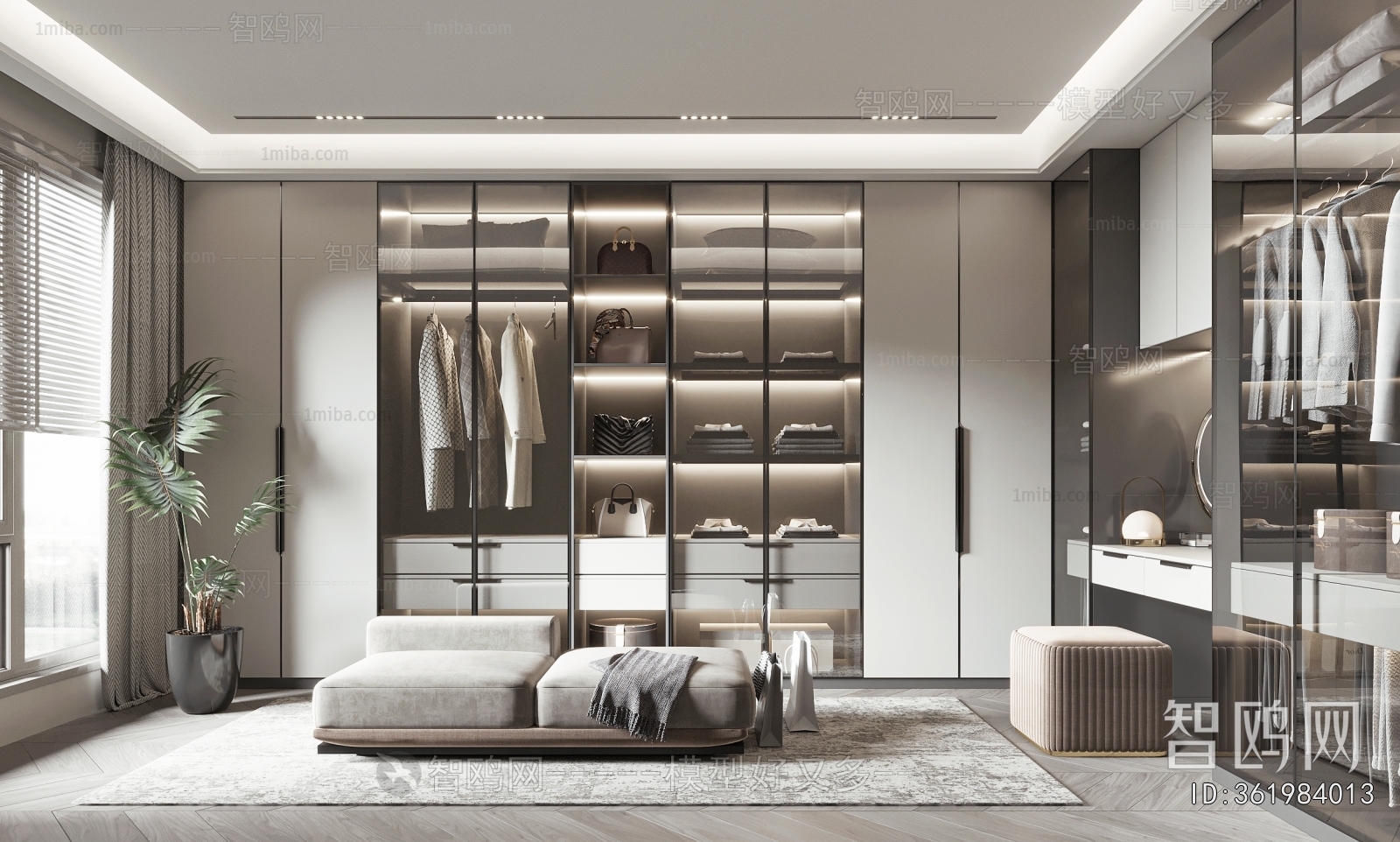 Modern Clothes Storage Area