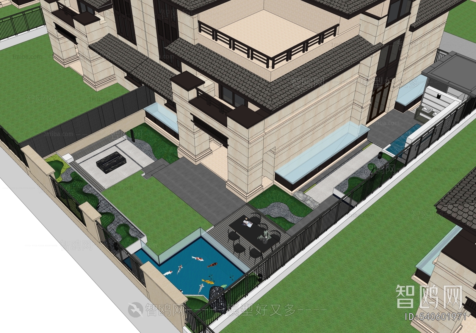 Modern Courtyard/landscape