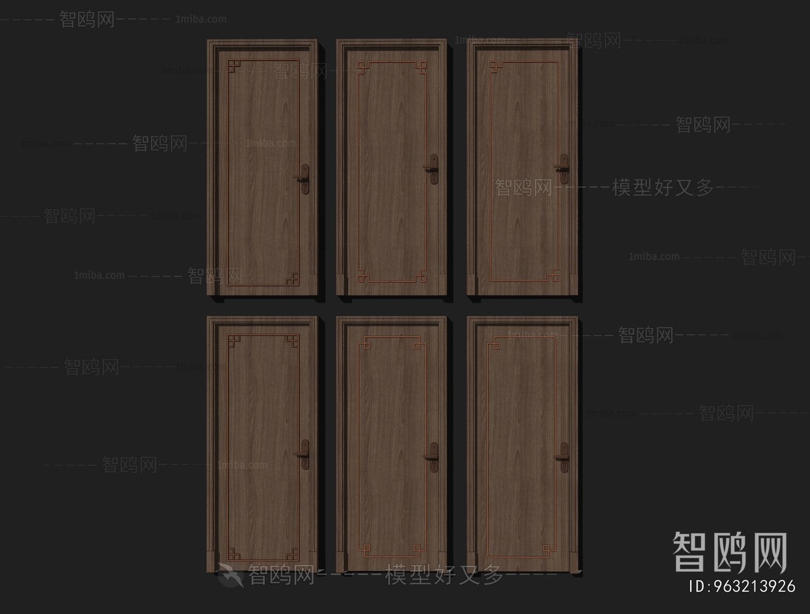 New Chinese Style Single Door