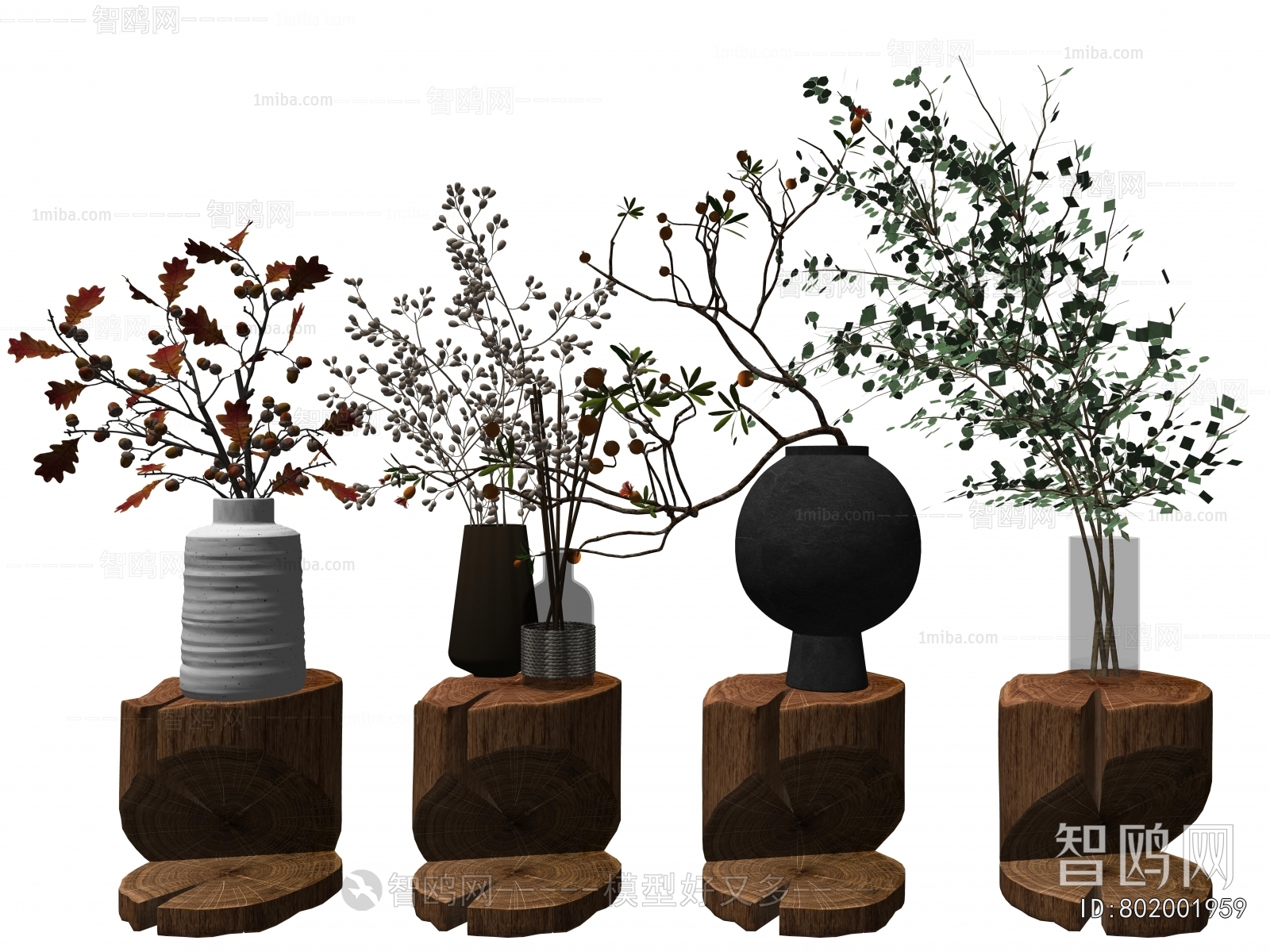 Wabi-sabi Style Aquatic Green Plant