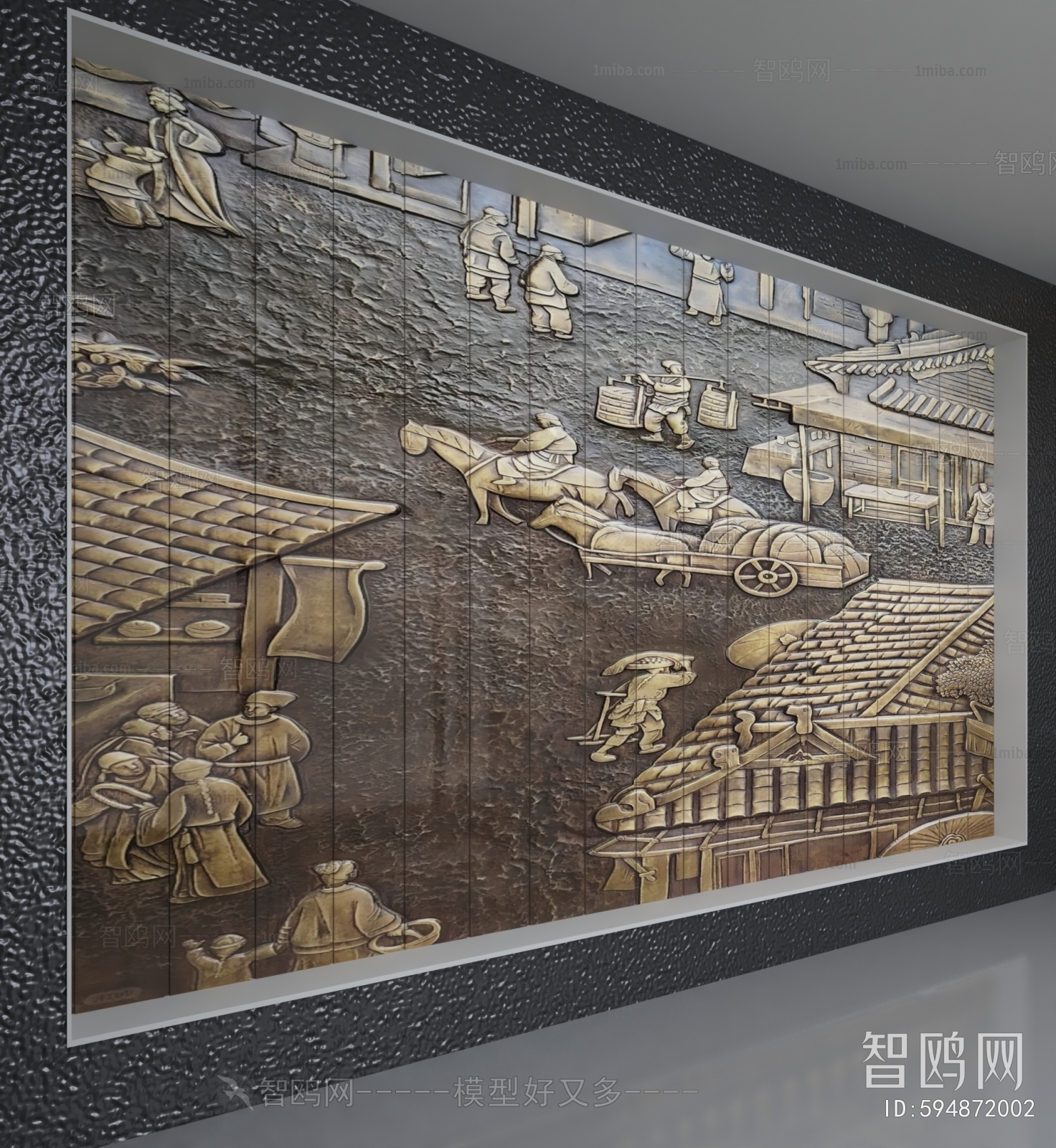 New Chinese Style TV Wall