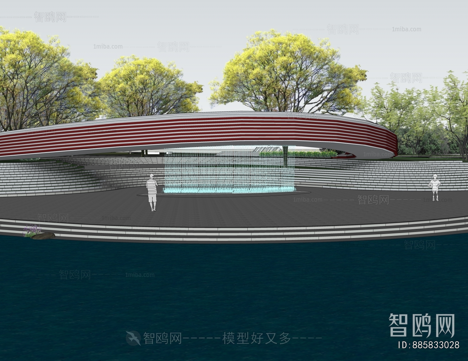 Modern Park Landscape