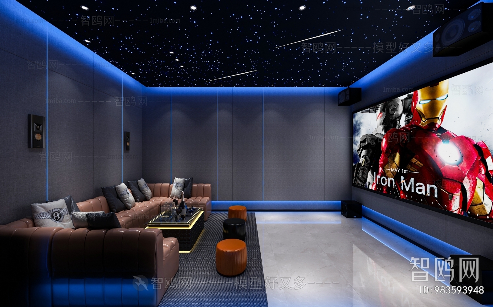 Modern Audiovisual Room