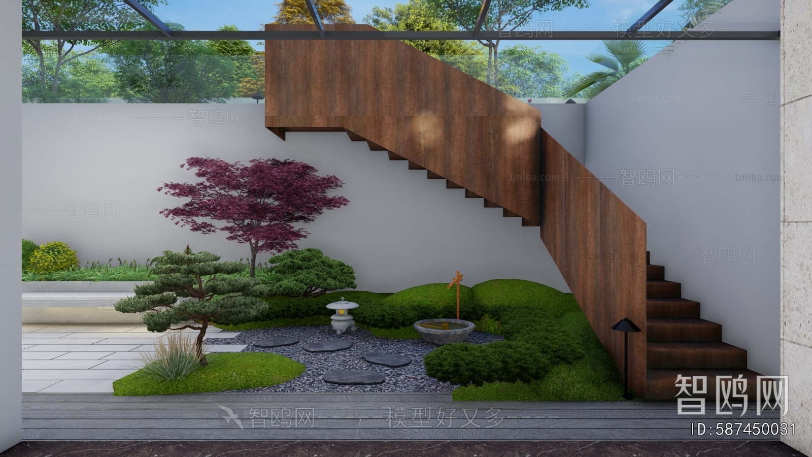 Modern Courtyard/landscape