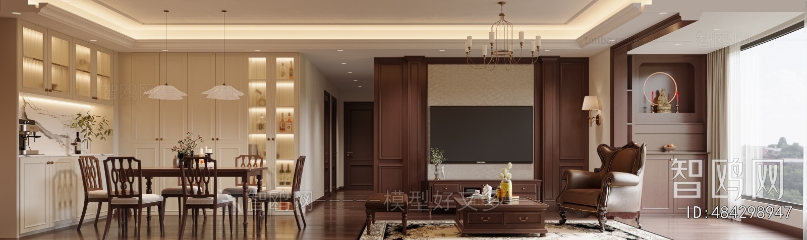 American Style A Living Room