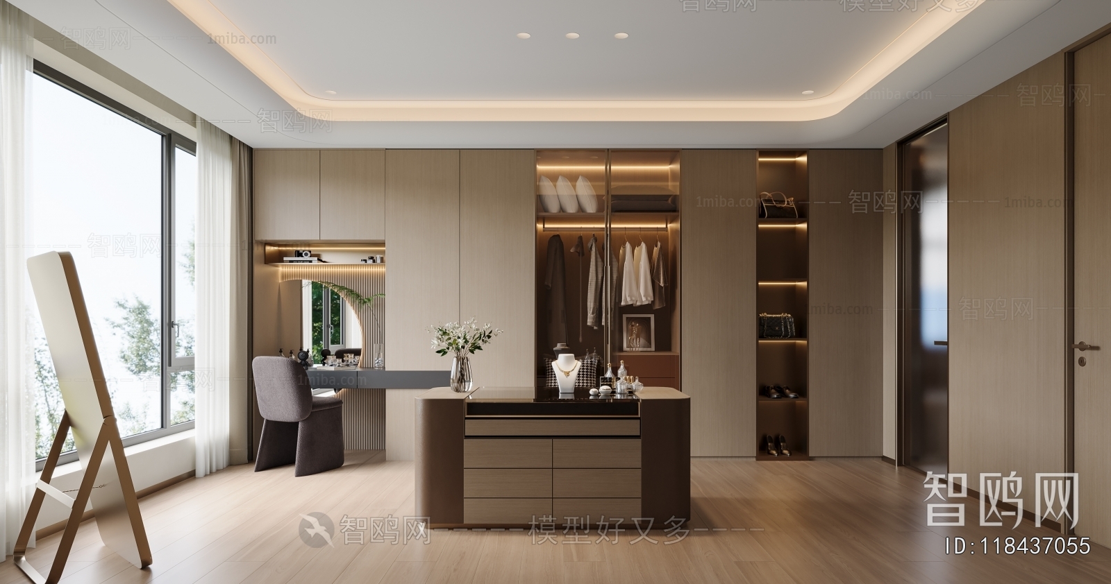 Modern Clothes Storage Area