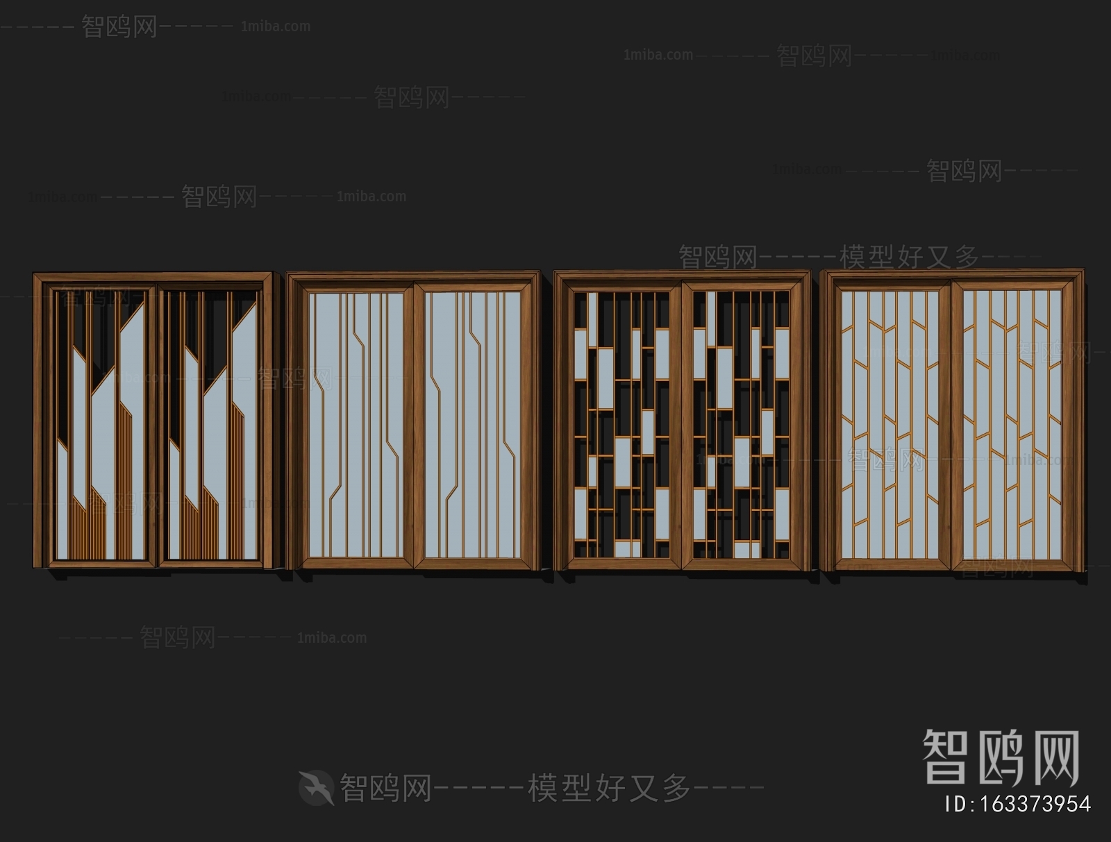 New Chinese Style Sliding Door