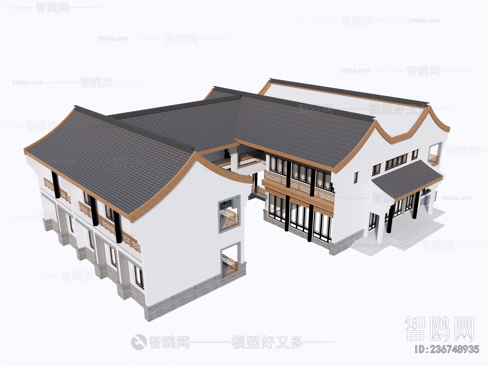 New Chinese Style Architecture Of Artistic Style