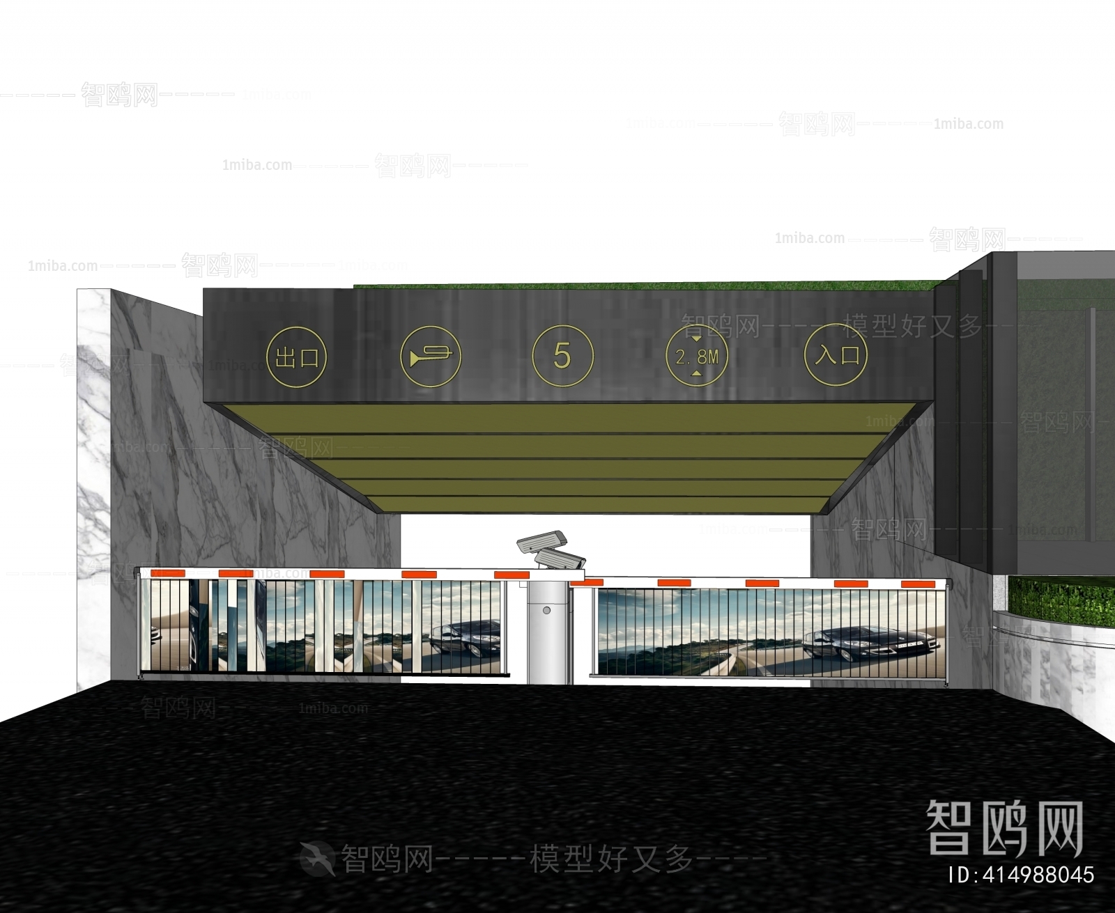 Modern Underground Parking Lot