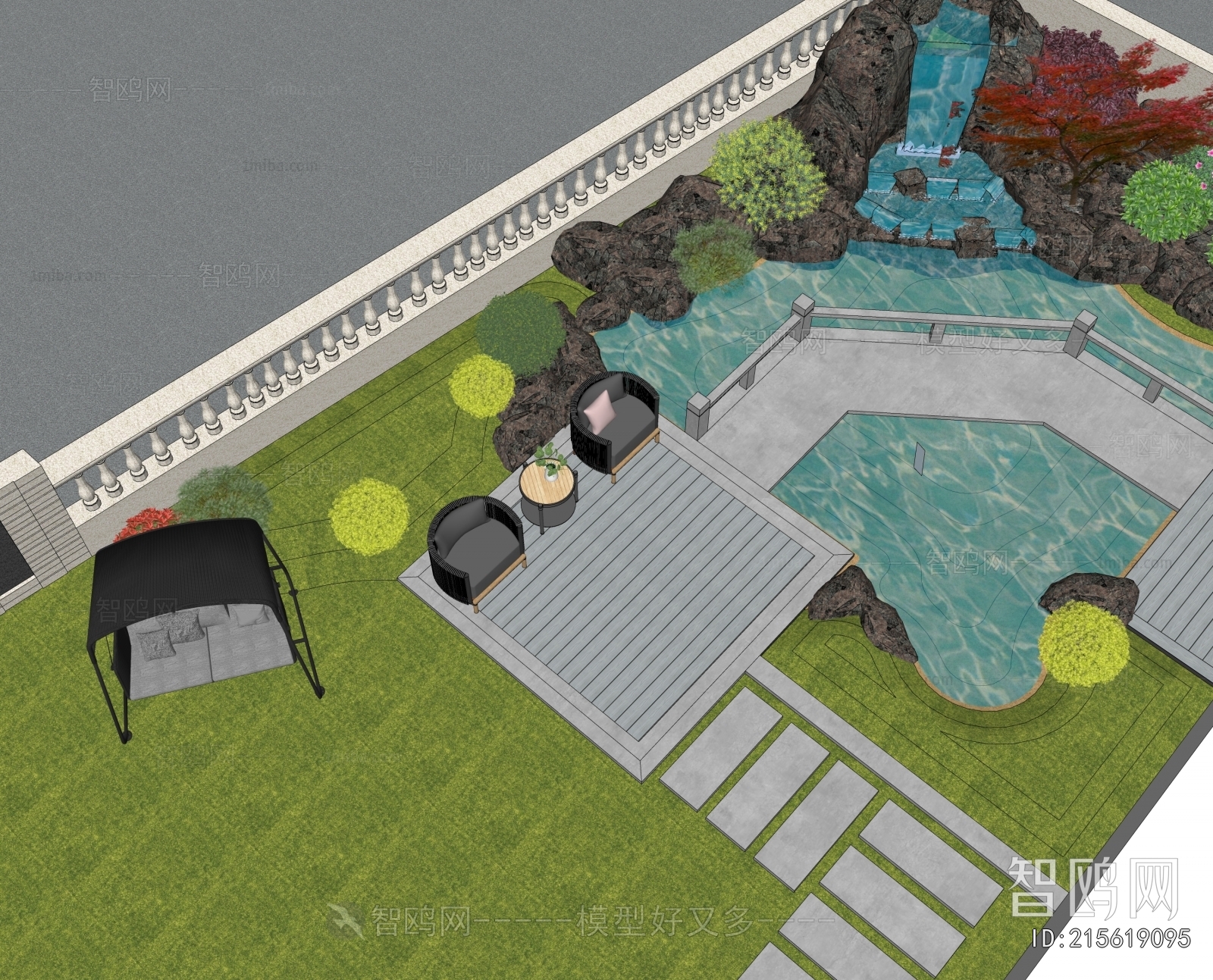 Modern Courtyard/landscape