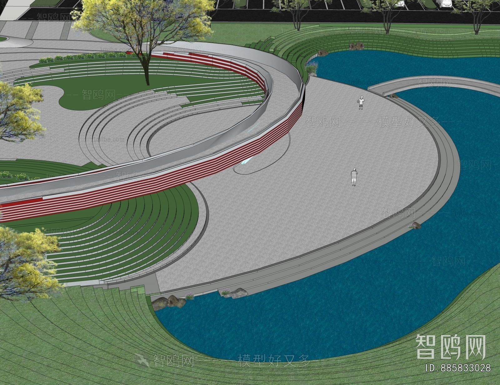 Modern Park Landscape