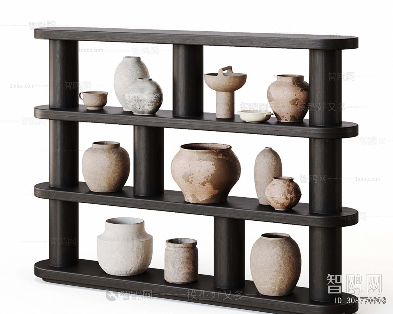 Wabi-sabi Style Clay Pot