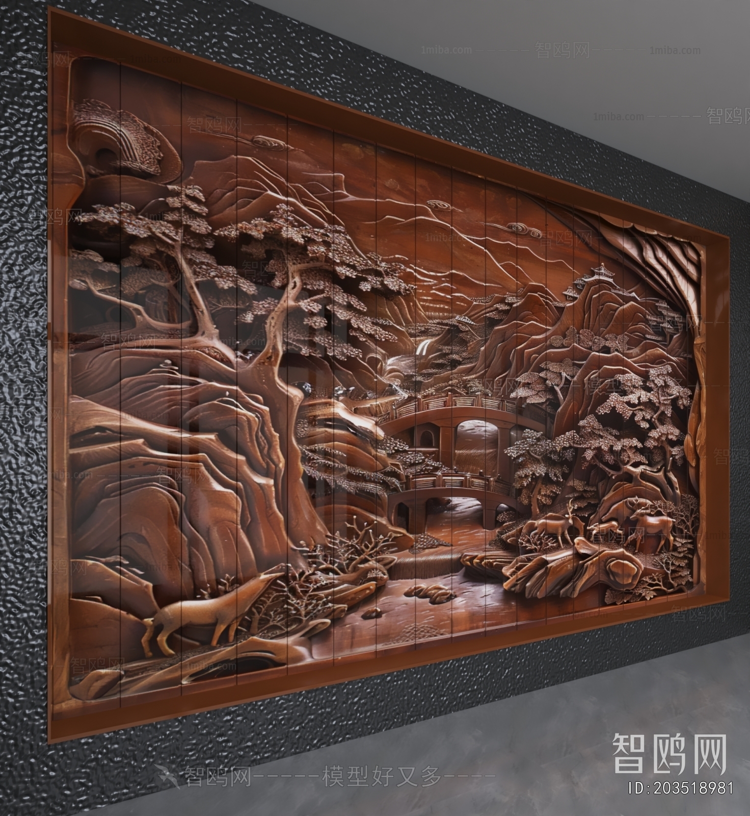New Chinese Style TV Wall