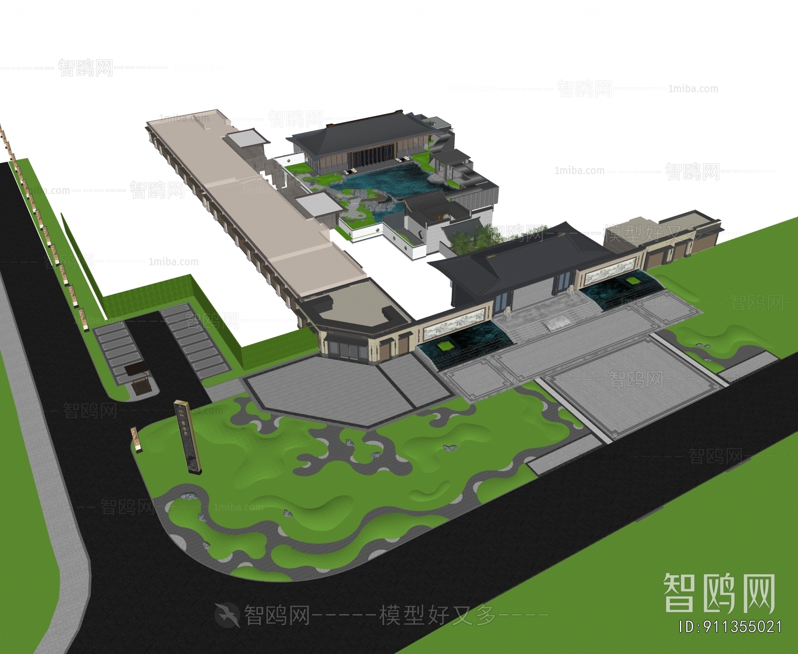 New Chinese Style Courtyard/landscape