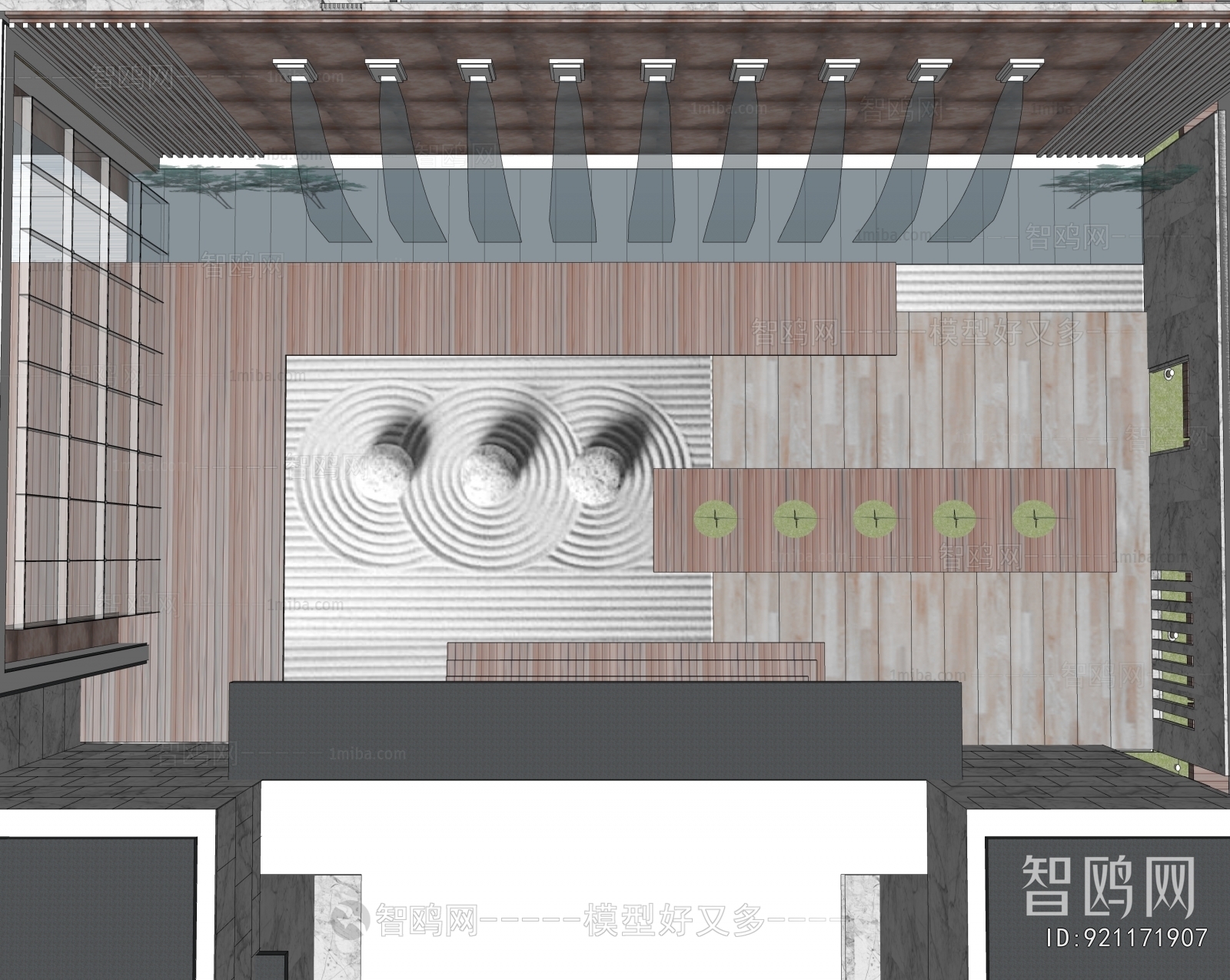 New Chinese Style Courtyard/landscape